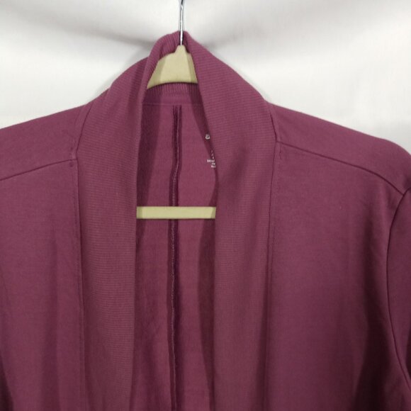 Apana Womens Sweater Size M Cardigan Open Front Ribbed Long Sleeve Yoga Athletic - Picture 3 of 6